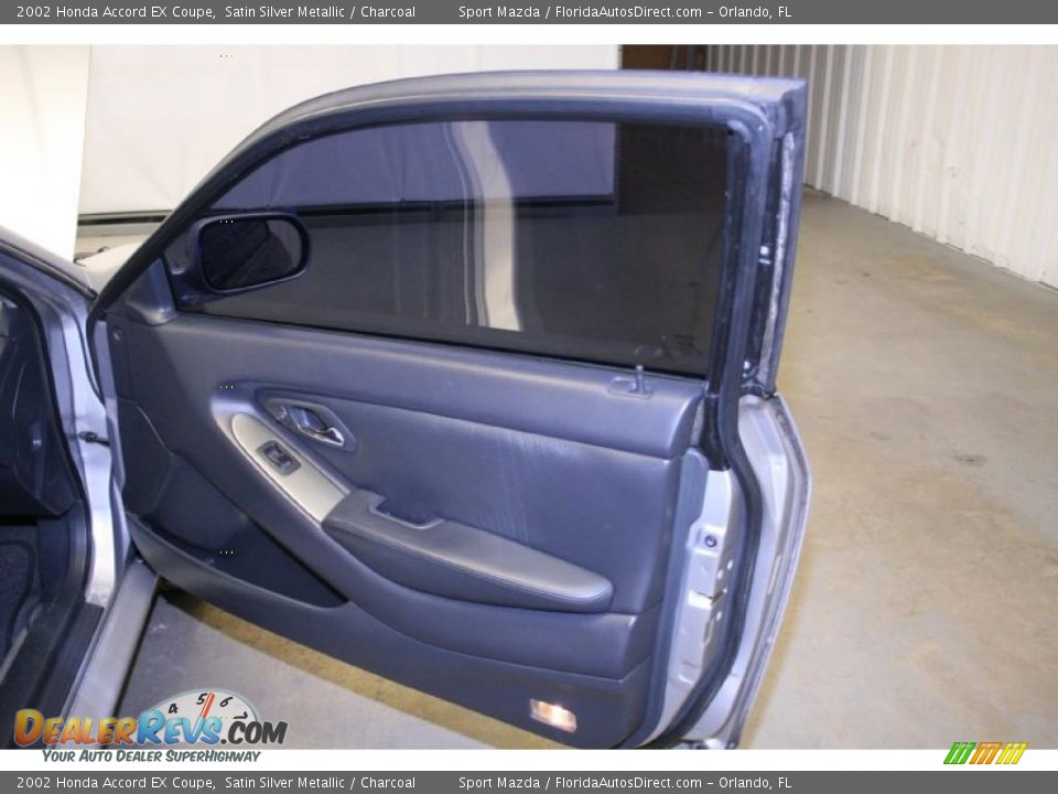 2002 Honda Accord EX Coupe Satin Silver Metallic / Charcoal Photo #16