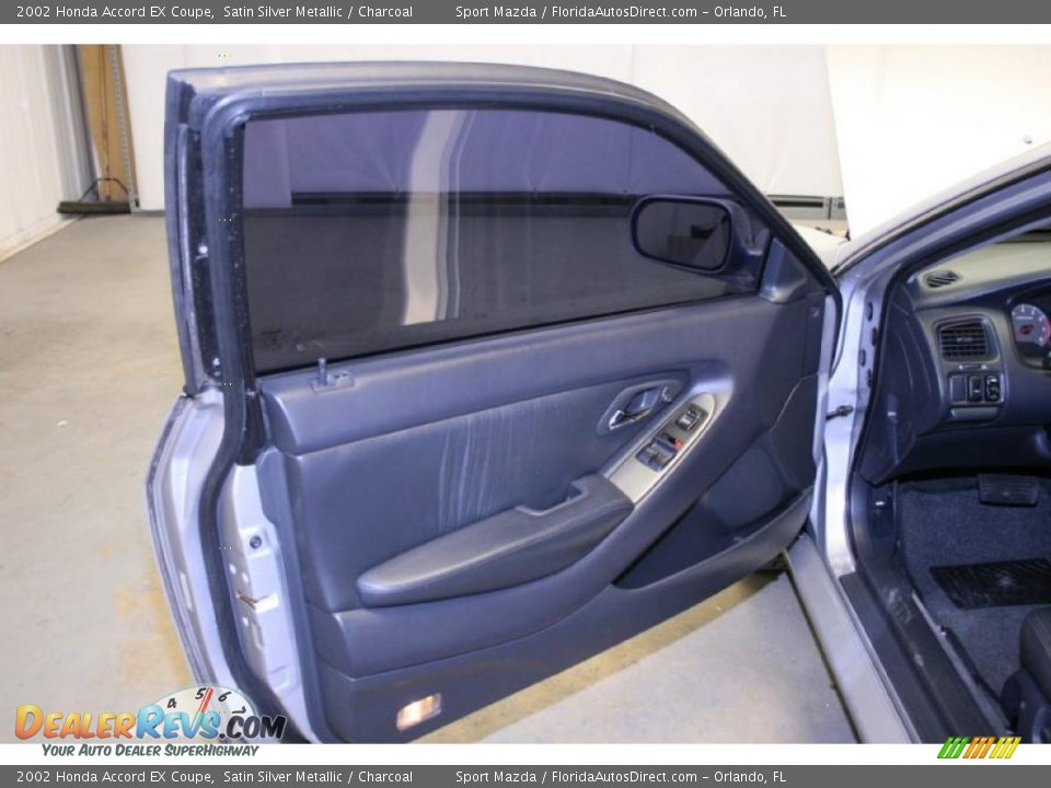 2002 Honda Accord EX Coupe Satin Silver Metallic / Charcoal Photo #18