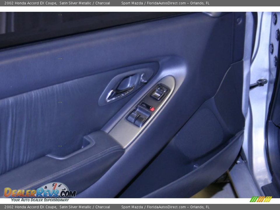 2002 Honda Accord EX Coupe Satin Silver Metallic / Charcoal Photo #19