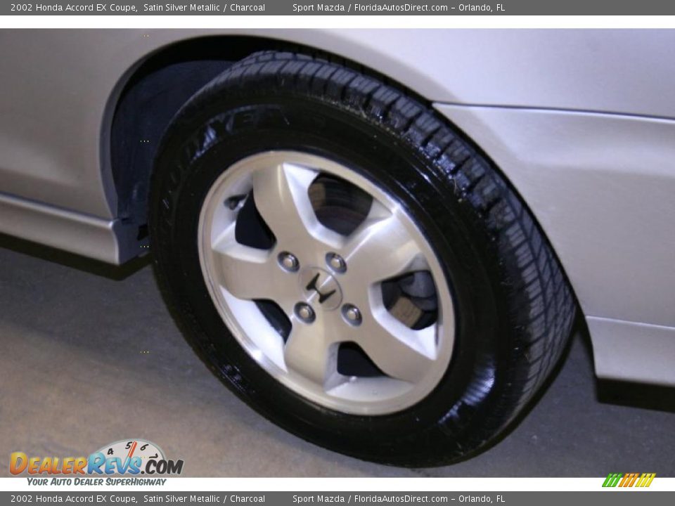 2002 Honda Accord EX Coupe Satin Silver Metallic / Charcoal Photo #21
