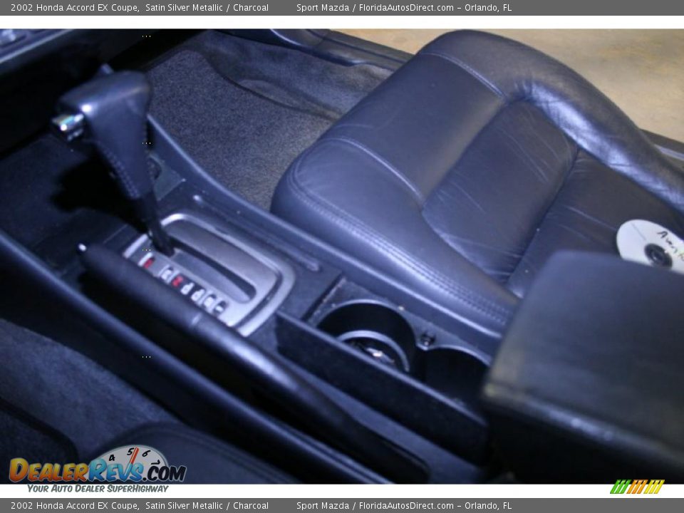 2002 Honda Accord EX Coupe Satin Silver Metallic / Charcoal Photo #33