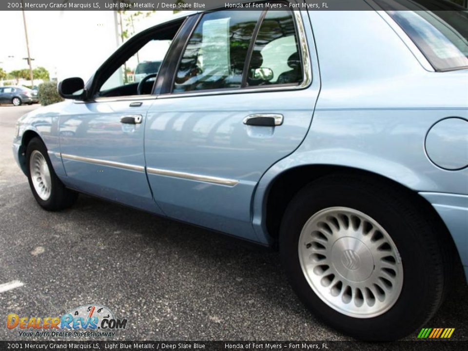 2001 Mercury Grand Marquis LS Light Blue Metallic / Deep Slate Blue Photo #8