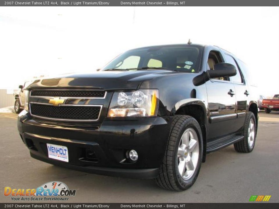 2007 Chevrolet Tahoe LTZ 4x4 Black / Light Titanium/Ebony Photo #2