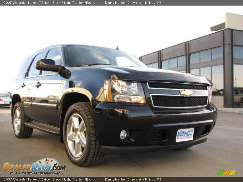 2007 Chevrolet Tahoe LTZ 4x4 Black / Light Titanium/Ebony Photo #3