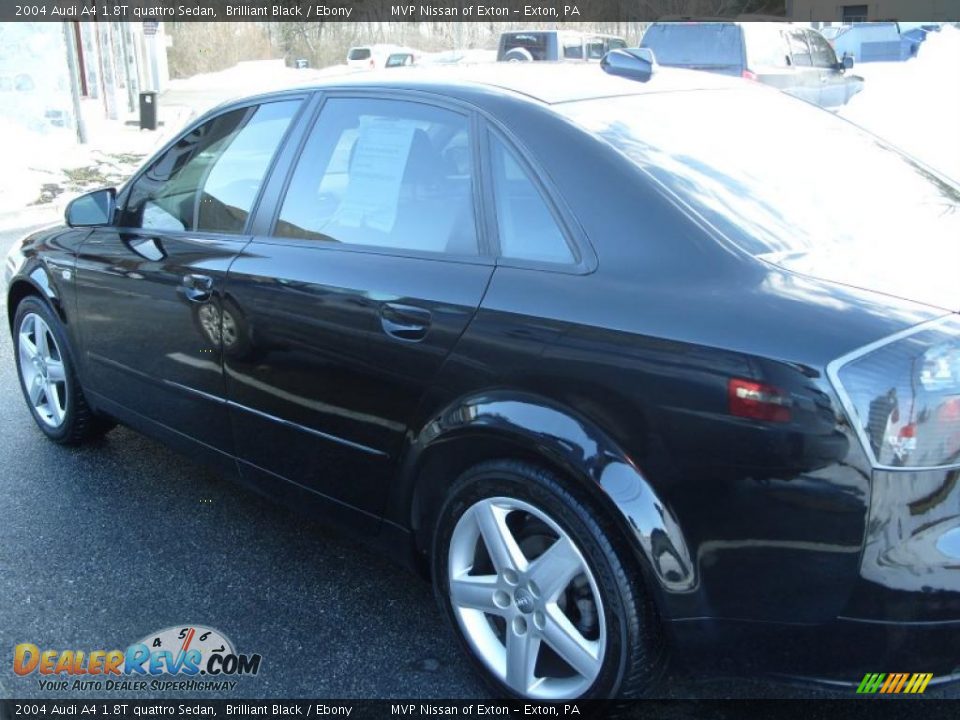 2004 Audi A4 1.8T quattro Sedan Brilliant Black / Ebony Photo #7