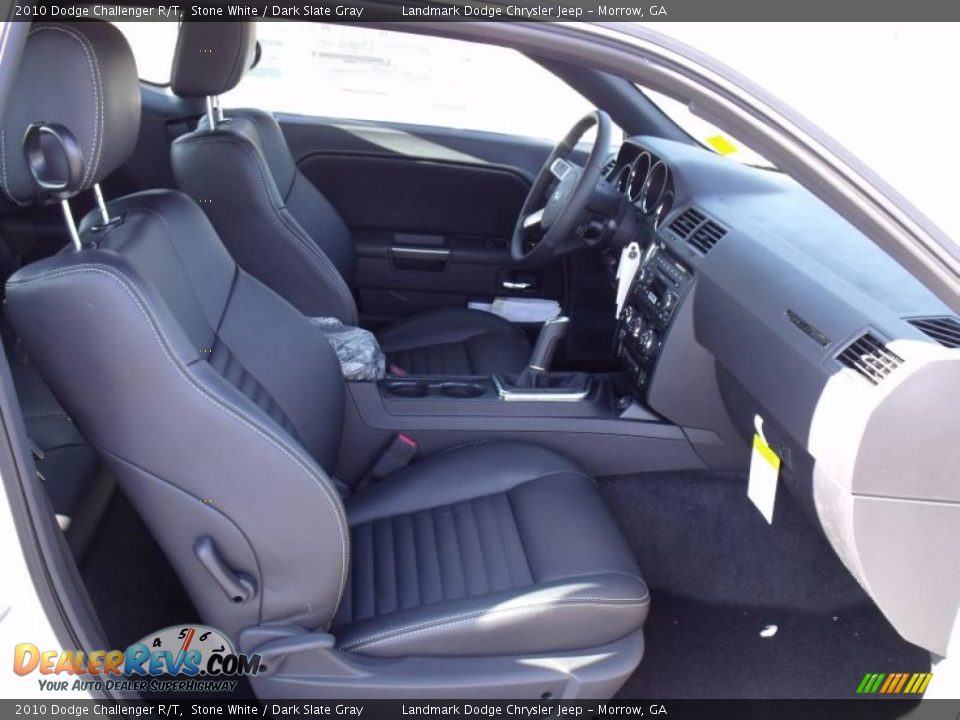 2010 Dodge Challenger R/T Stone White / Dark Slate Gray Photo #8