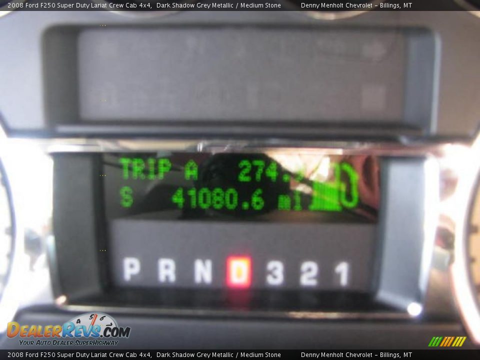 2008 Ford F250 Super Duty Lariat Crew Cab 4x4 Dark Shadow Grey Metallic / Medium Stone Photo #17