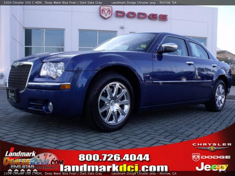 2009 Chrysler 300 C HEMI Deep Water Blue Pearl / Dark Slate Gray Photo #1