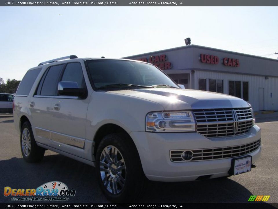 2007 Lincoln Navigator Ultimate White Chocolate Tri-Coat / Camel Photo #1