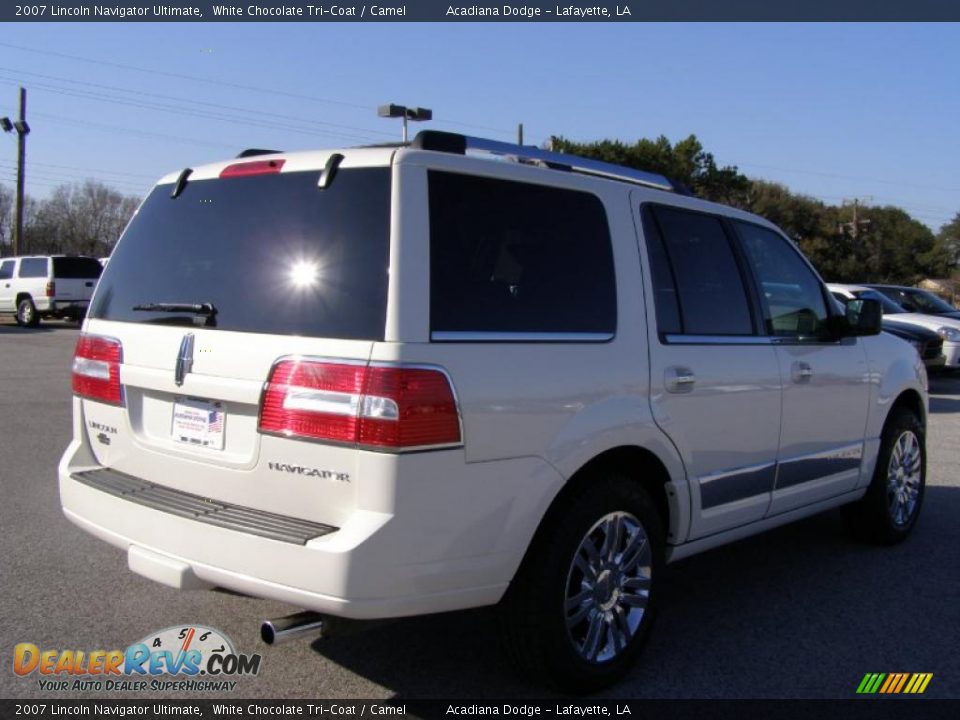 2007 Lincoln Navigator Ultimate White Chocolate Tri-Coat / Camel Photo #3