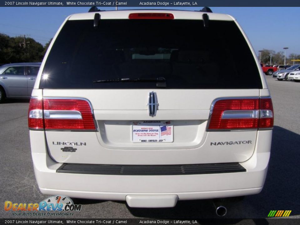 2007 Lincoln Navigator Ultimate White Chocolate Tri-Coat / Camel Photo #4