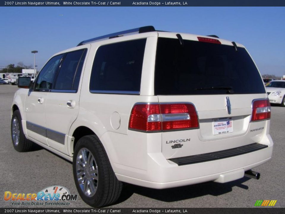 2007 Lincoln Navigator Ultimate White Chocolate Tri-Coat / Camel Photo #5