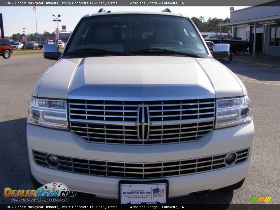 2007 Lincoln Navigator Ultimate White Chocolate Tri-Coat / Camel Photo #8