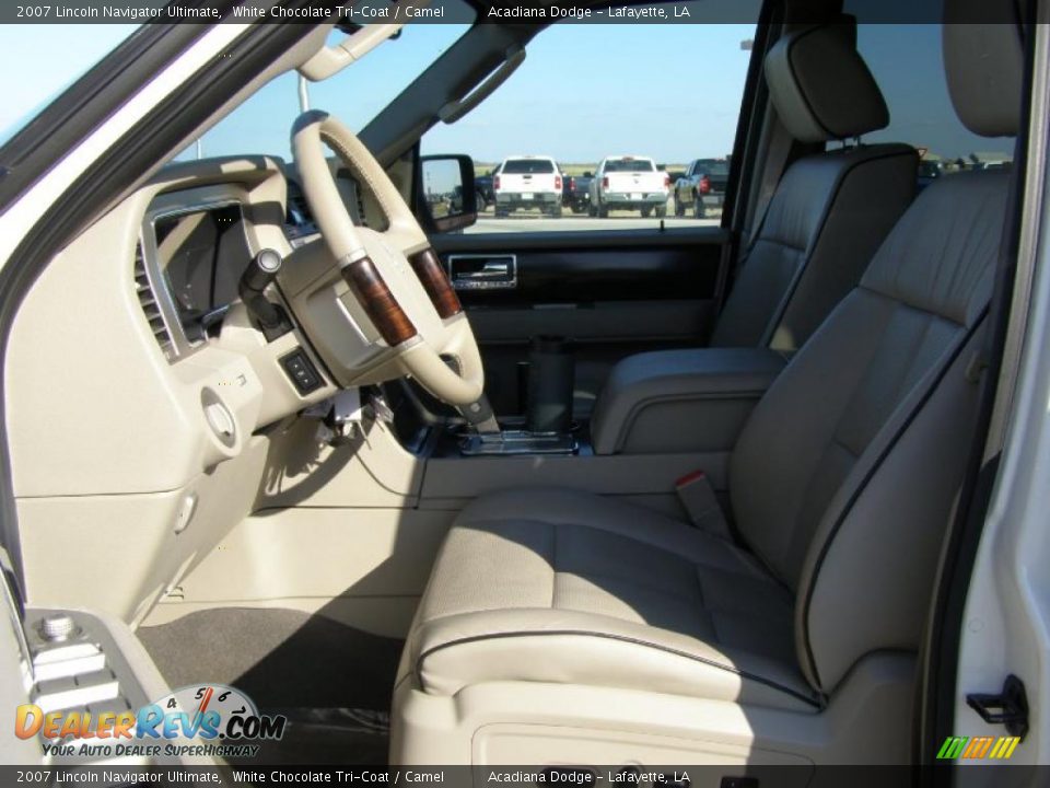 2007 Lincoln Navigator Ultimate White Chocolate Tri-Coat / Camel Photo #9