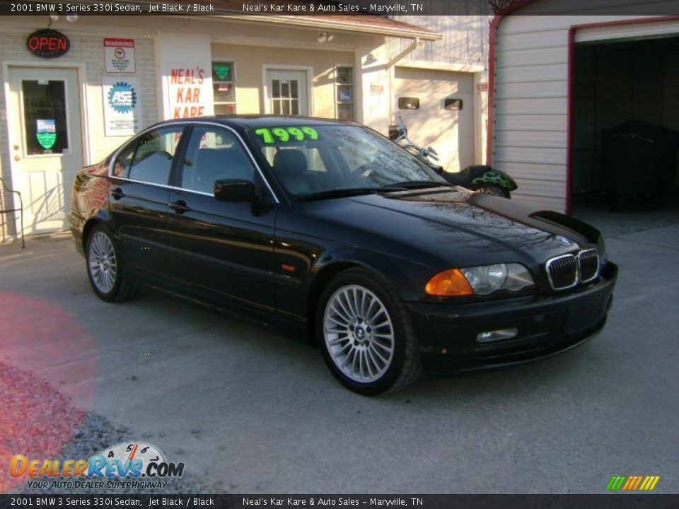 2001 BMW 3 Series 330i Sedan Jet Black / Black Photo #1