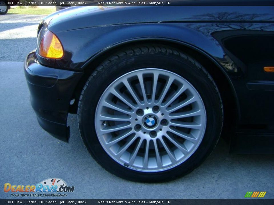 2001 BMW 3 Series 330i Sedan Jet Black / Black Photo #9