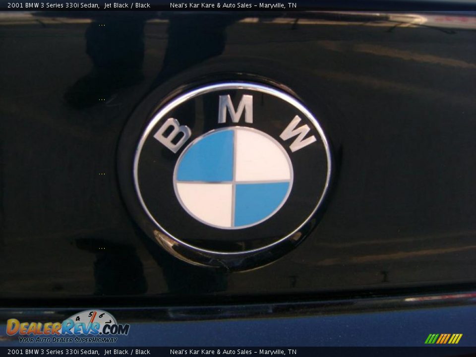 2001 BMW 3 Series 330i Sedan Jet Black / Black Photo #11