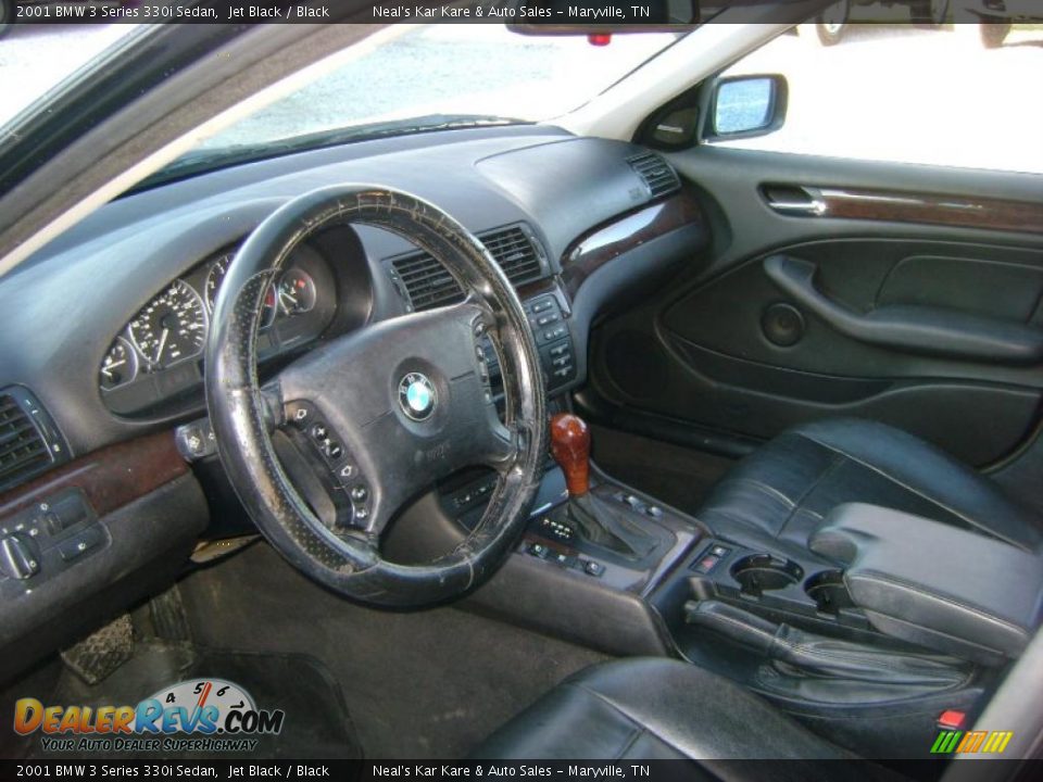 2001 BMW 3 Series 330i Sedan Jet Black / Black Photo #15
