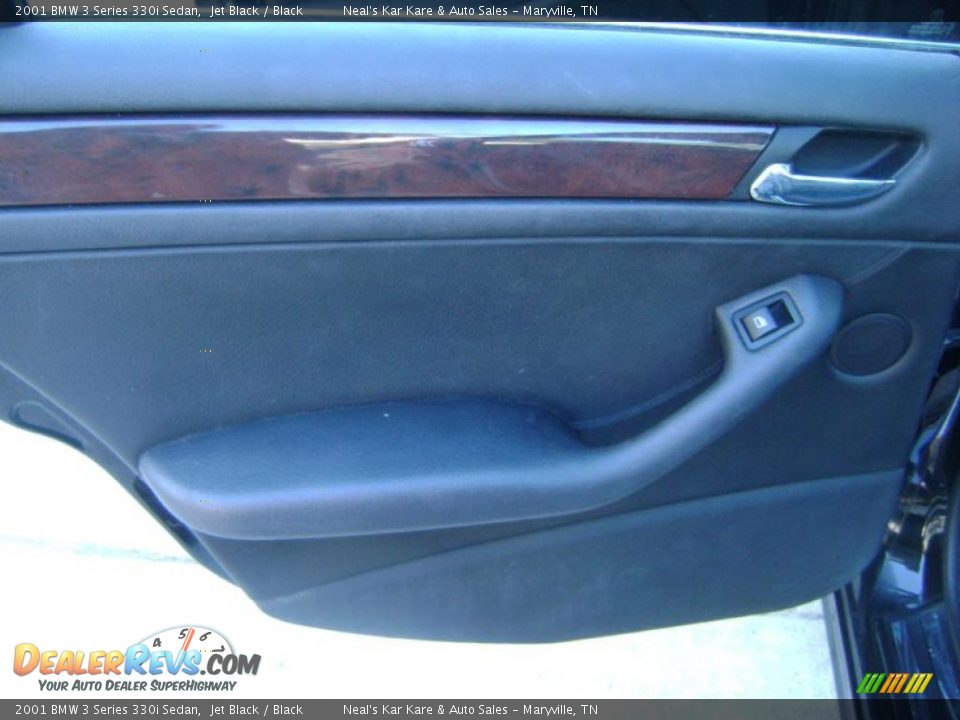 2001 BMW 3 Series 330i Sedan Jet Black / Black Photo #24