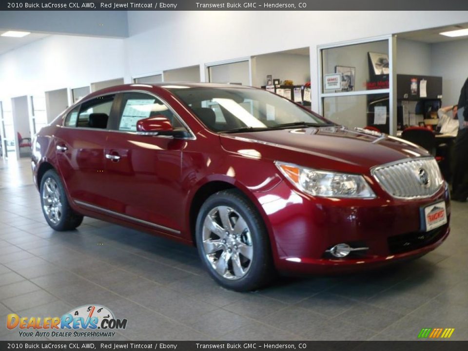 2010 Buick LaCrosse CXL AWD Red Jewel Tintcoat / Ebony Photo #1