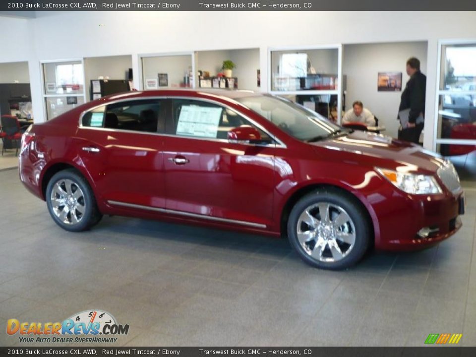 2010 Buick LaCrosse CXL AWD Red Jewel Tintcoat / Ebony Photo #2