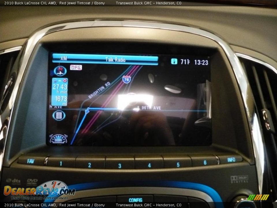 2010 Buick LaCrosse CXL AWD Red Jewel Tintcoat / Ebony Photo #6