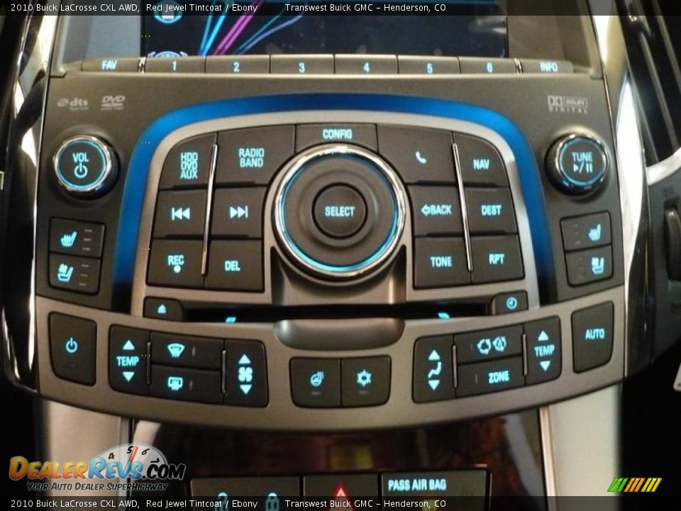 2010 Buick LaCrosse CXL AWD Red Jewel Tintcoat / Ebony Photo #7