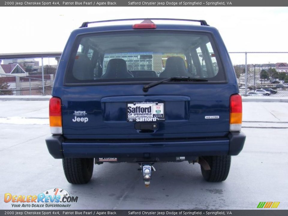 2000 Jeep Cherokee Sport 4x4 Patriot Blue Pearl / Agate Black Photo #6