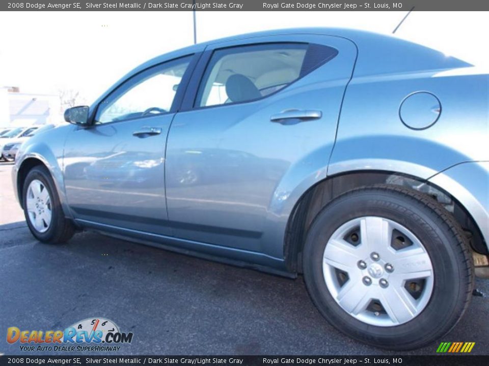 2008 Dodge Avenger SE Silver Steel Metallic / Dark Slate Gray/Light Slate Gray Photo #4