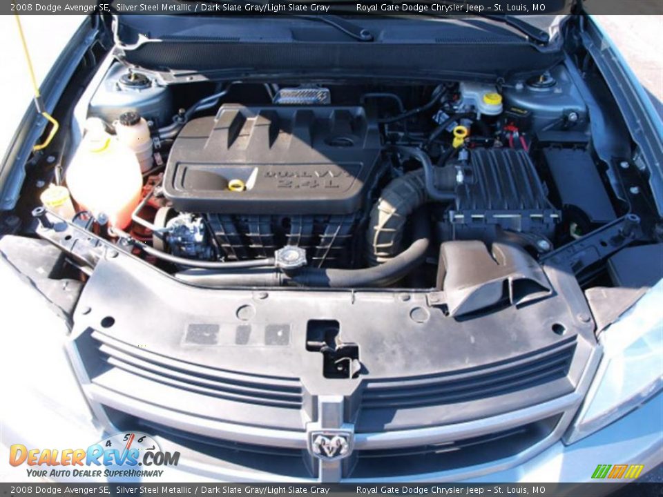 2008 Dodge Avenger SE Silver Steel Metallic / Dark Slate Gray/Light Slate Gray Photo #7