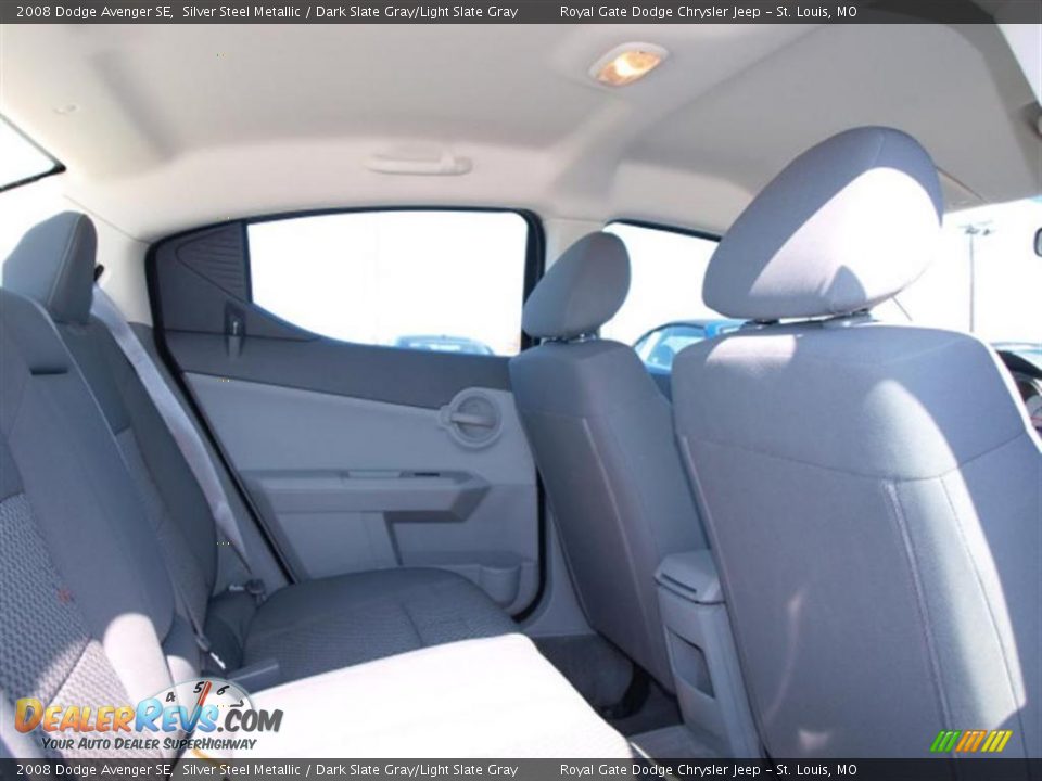 2008 Dodge Avenger SE Silver Steel Metallic / Dark Slate Gray/Light Slate Gray Photo #9