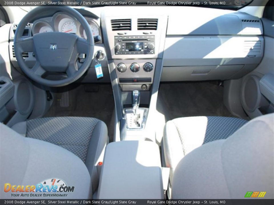 2008 Dodge Avenger SE Silver Steel Metallic / Dark Slate Gray/Light Slate Gray Photo #10