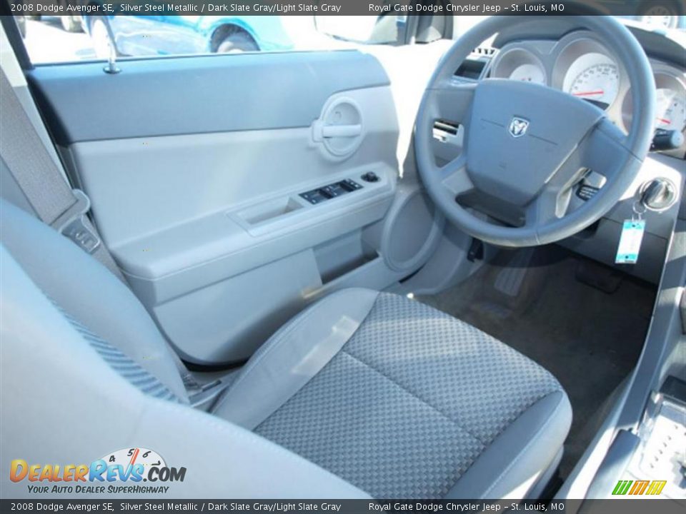2008 Dodge Avenger SE Silver Steel Metallic / Dark Slate Gray/Light Slate Gray Photo #11