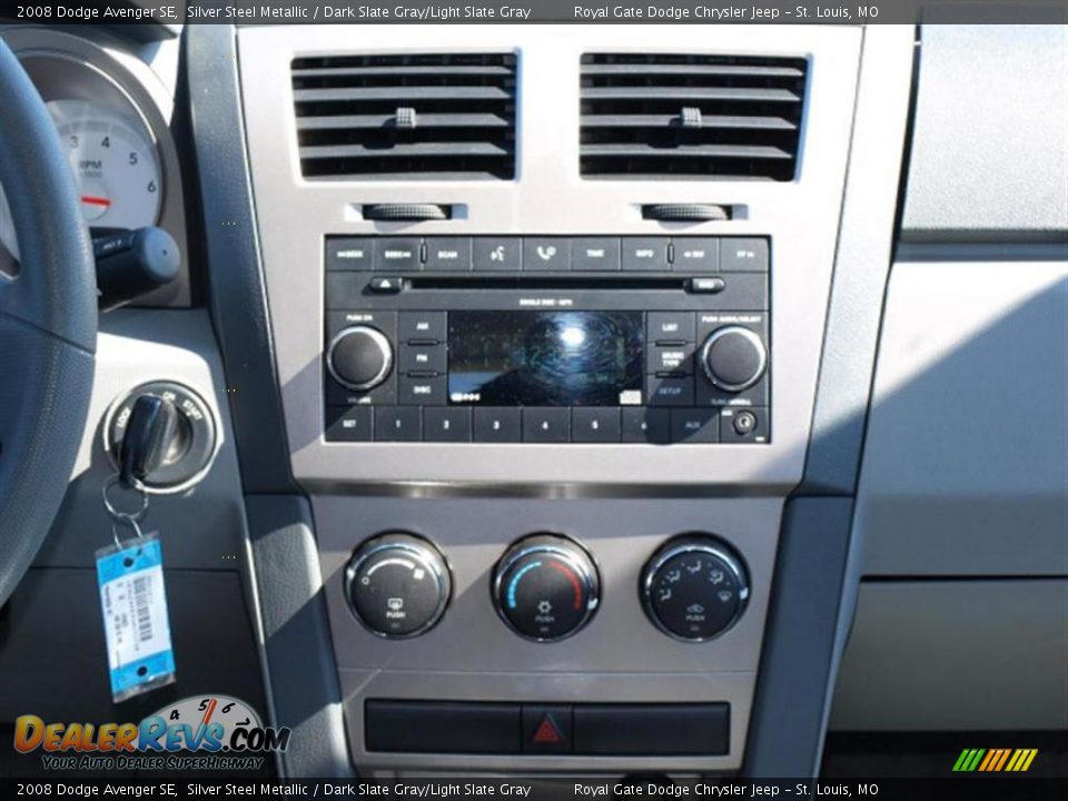 2008 Dodge Avenger SE Silver Steel Metallic / Dark Slate Gray/Light Slate Gray Photo #12