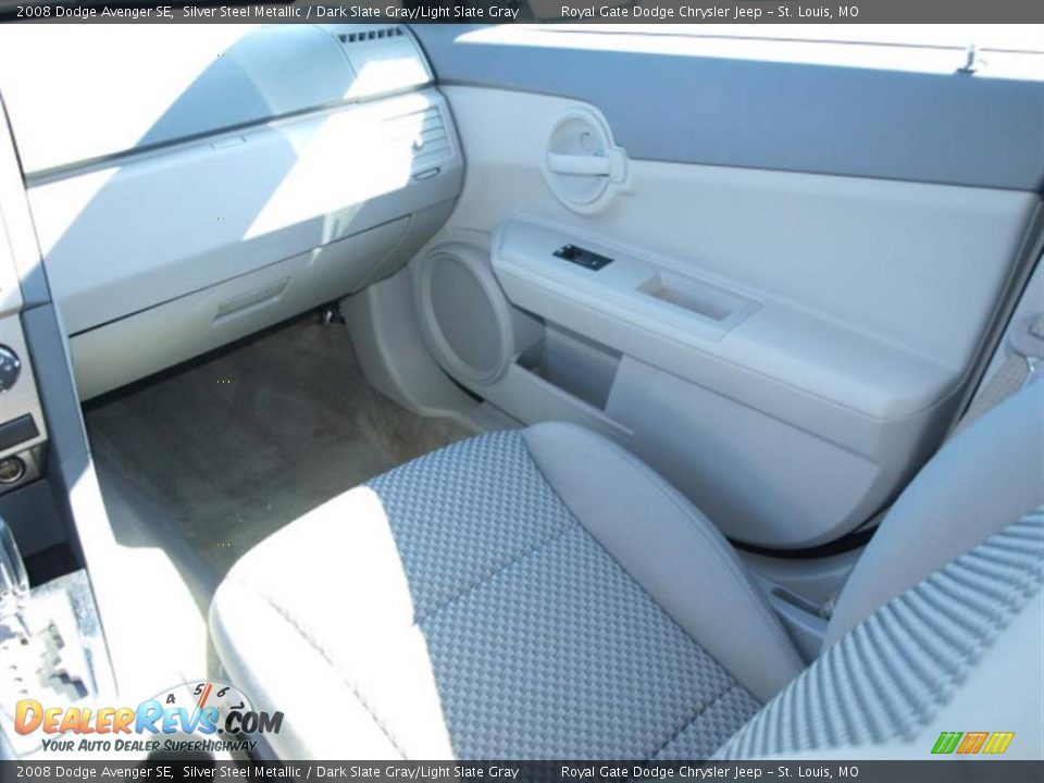 2008 Dodge Avenger SE Silver Steel Metallic / Dark Slate Gray/Light Slate Gray Photo #13