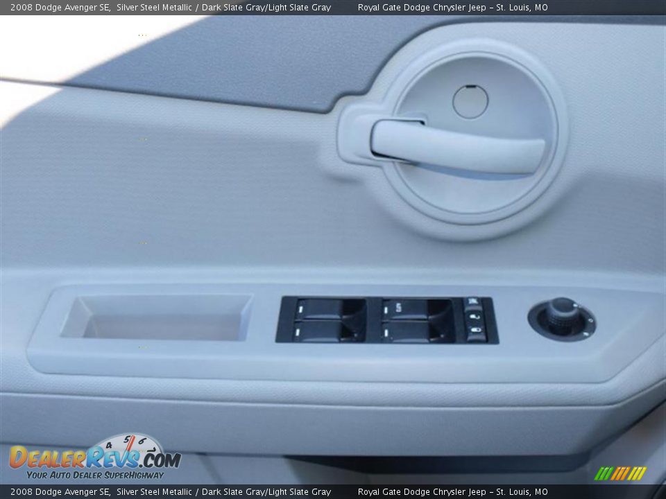 2008 Dodge Avenger SE Silver Steel Metallic / Dark Slate Gray/Light Slate Gray Photo #15