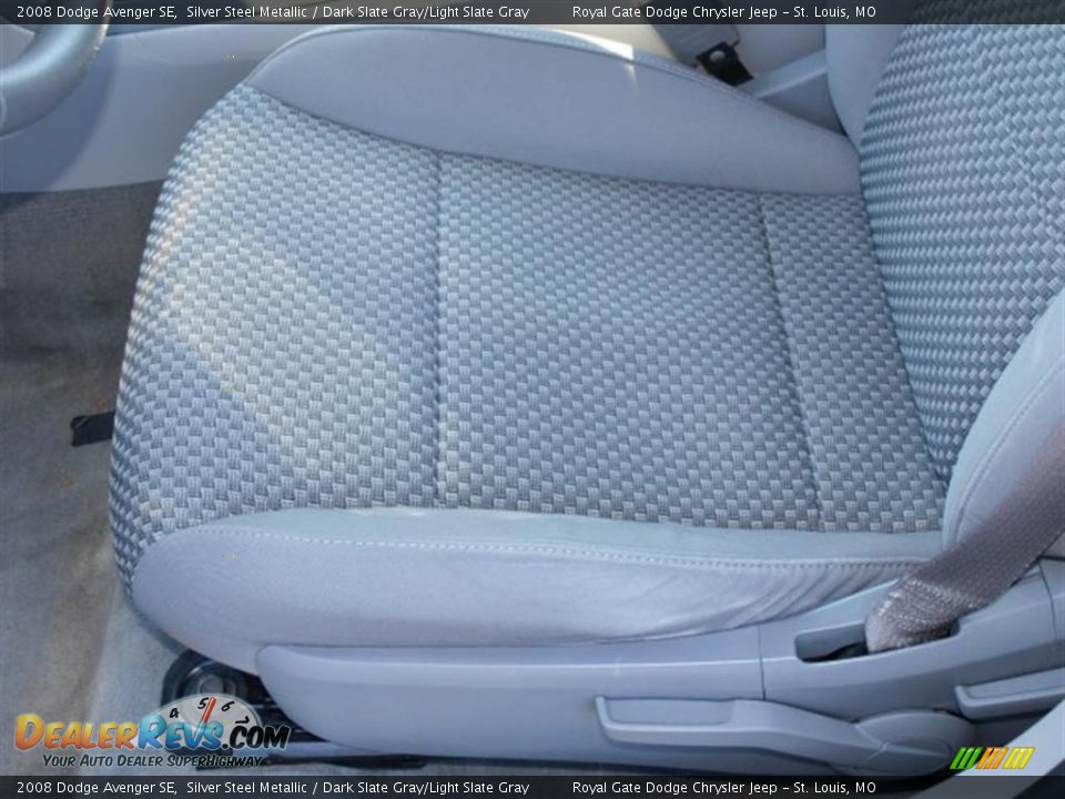 2008 Dodge Avenger SE Silver Steel Metallic / Dark Slate Gray/Light Slate Gray Photo #16