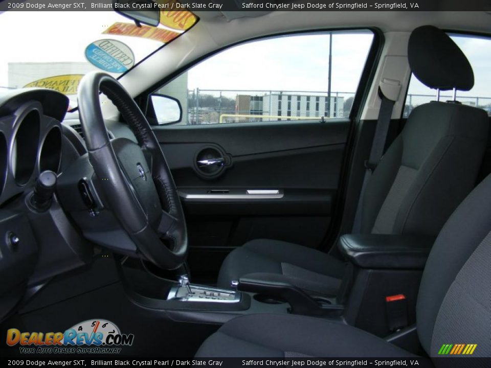 2009 Dodge Avenger SXT Brilliant Black Crystal Pearl / Dark Slate Gray Photo #13
