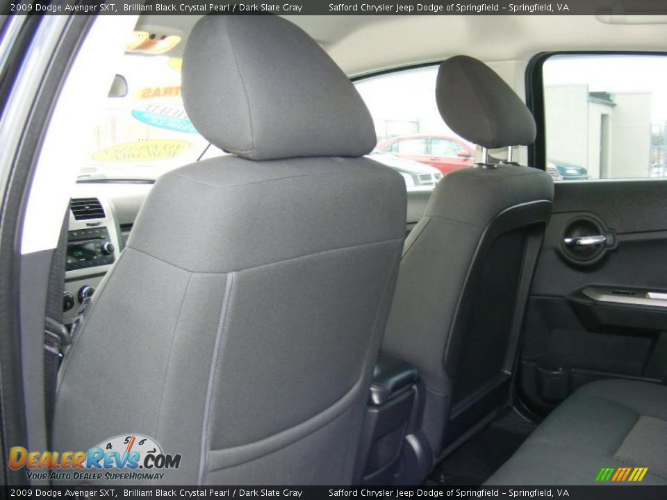 2009 Dodge Avenger SXT Brilliant Black Crystal Pearl / Dark Slate Gray Photo #15