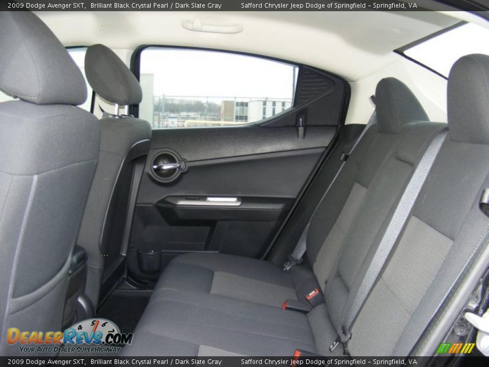 2009 Dodge Avenger SXT Brilliant Black Crystal Pearl / Dark Slate Gray Photo #16