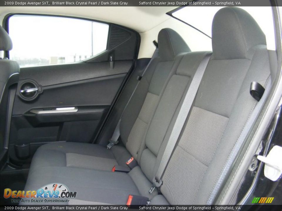2009 Dodge Avenger SXT Brilliant Black Crystal Pearl / Dark Slate Gray Photo #17