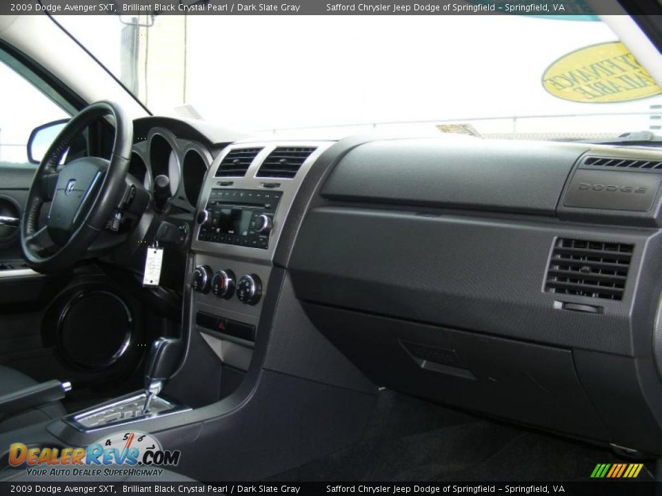2009 Dodge Avenger SXT Brilliant Black Crystal Pearl / Dark Slate Gray Photo #18