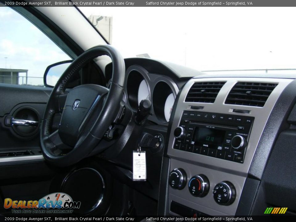 2009 Dodge Avenger SXT Brilliant Black Crystal Pearl / Dark Slate Gray Photo #19