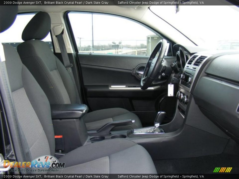 2009 Dodge Avenger SXT Brilliant Black Crystal Pearl / Dark Slate Gray Photo #20