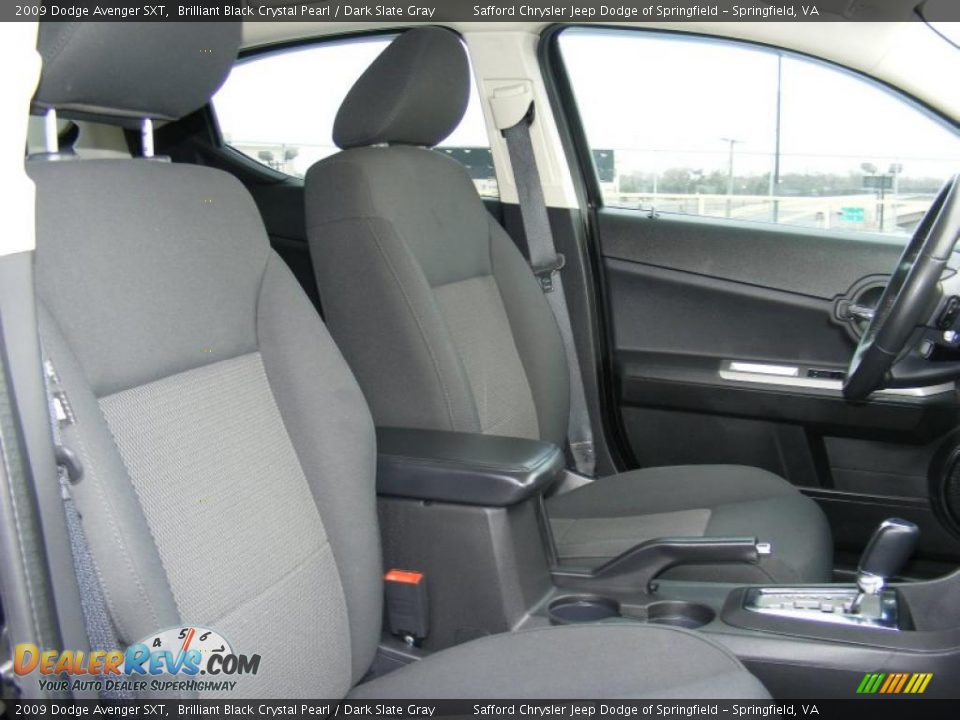 2009 Dodge Avenger SXT Brilliant Black Crystal Pearl / Dark Slate Gray Photo #21
