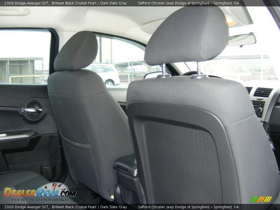 2009 Dodge Avenger SXT Brilliant Black Crystal Pearl / Dark Slate Gray Photo #22