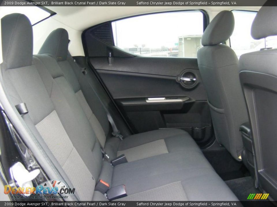 2009 Dodge Avenger SXT Brilliant Black Crystal Pearl / Dark Slate Gray Photo #23