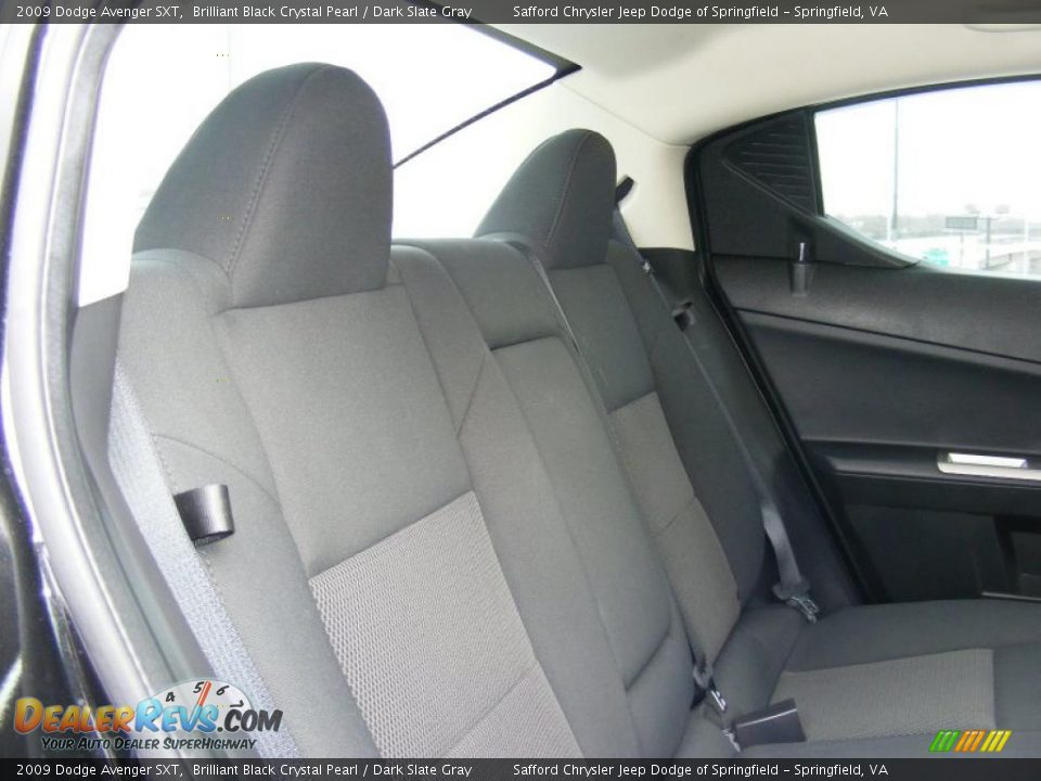 2009 Dodge Avenger SXT Brilliant Black Crystal Pearl / Dark Slate Gray Photo #24