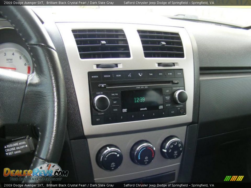 2009 Dodge Avenger SXT Brilliant Black Crystal Pearl / Dark Slate Gray Photo #25