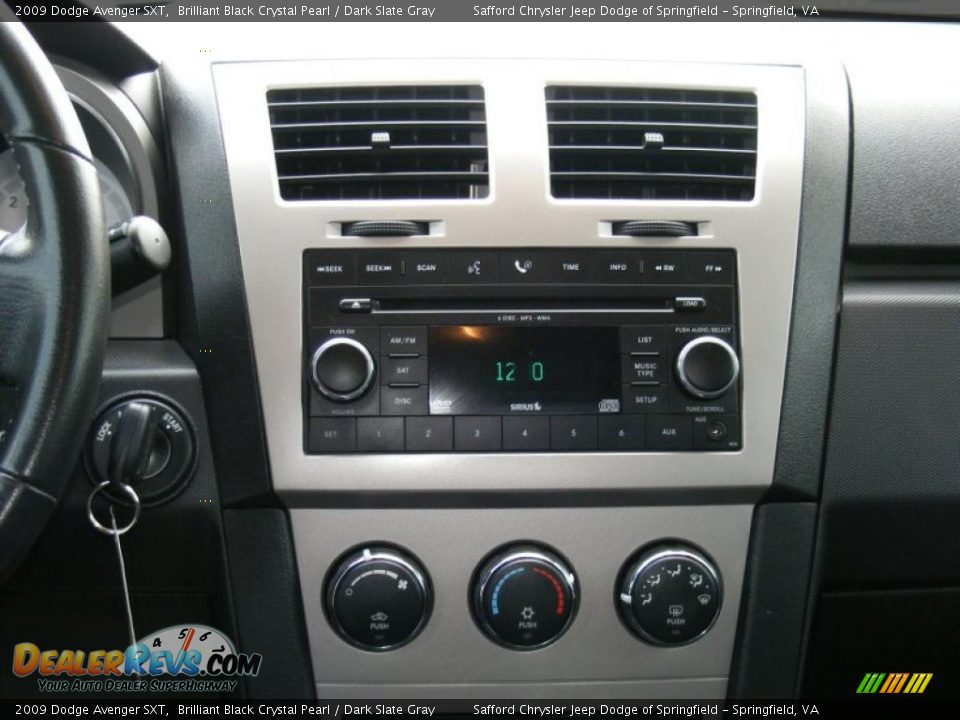 2009 Dodge Avenger SXT Brilliant Black Crystal Pearl / Dark Slate Gray Photo #27